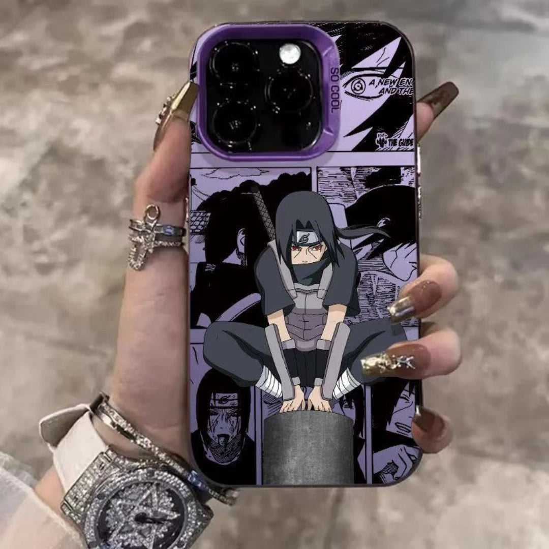 Ameigas Ninja Manga Style Electroplated iPhone Case for iPhone 17 Pro Max