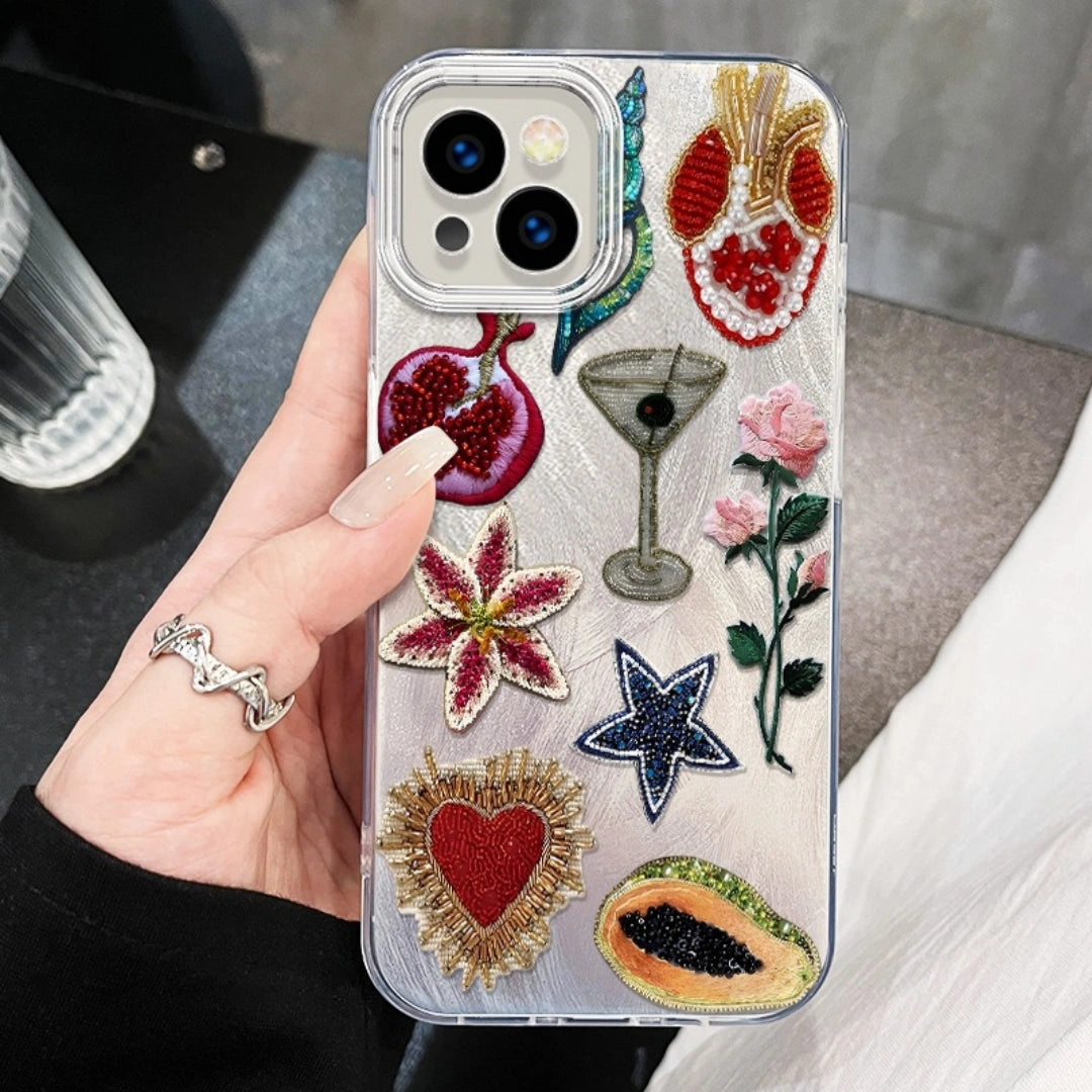 Ameigas Pomegranate Star Floral Case — Unique PC Protective Cover