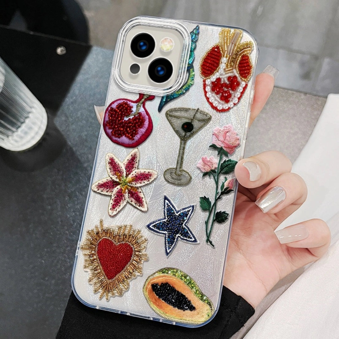 Ameigas Pomegranate Star Floral Case — Unique PC Protective Cover