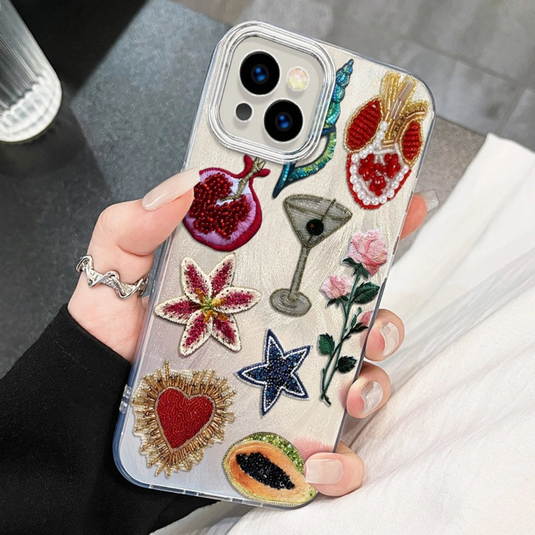 Ameigas Pomegranate Star Floral Case — Unique PC Protective Cover