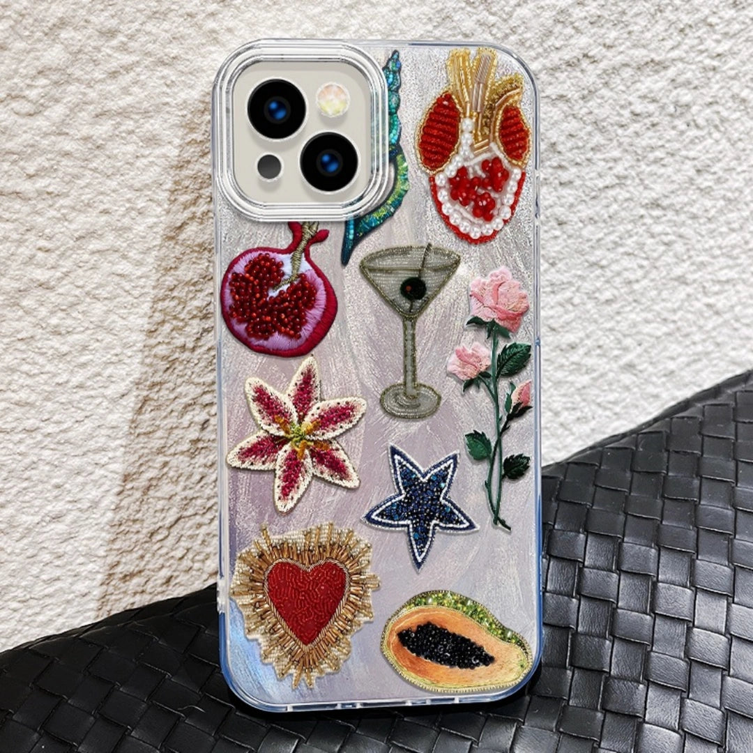 Ameigas Pomegranate Star Floral Case — Unique PC Protective Cover