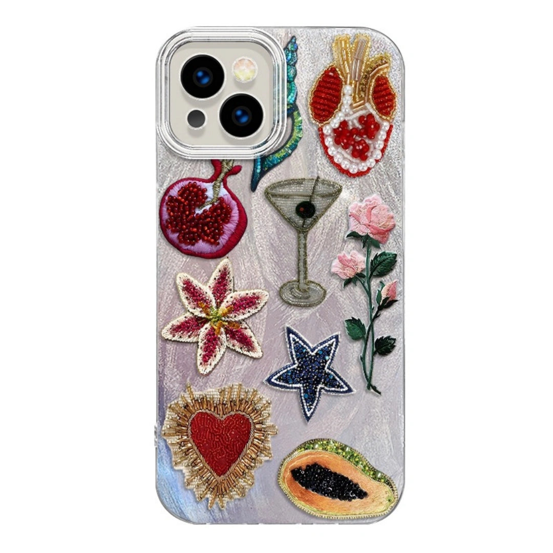 Ameigas Pomegranate Star Floral Case — Unique PC Protective Cover