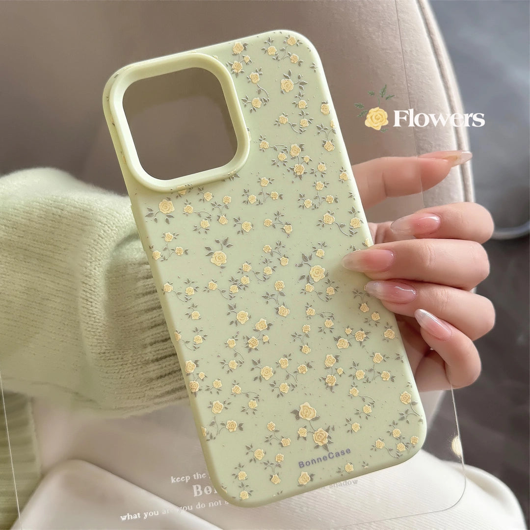 Ameigas Summer Floral Case — Soft TPU Aesthetic Protection