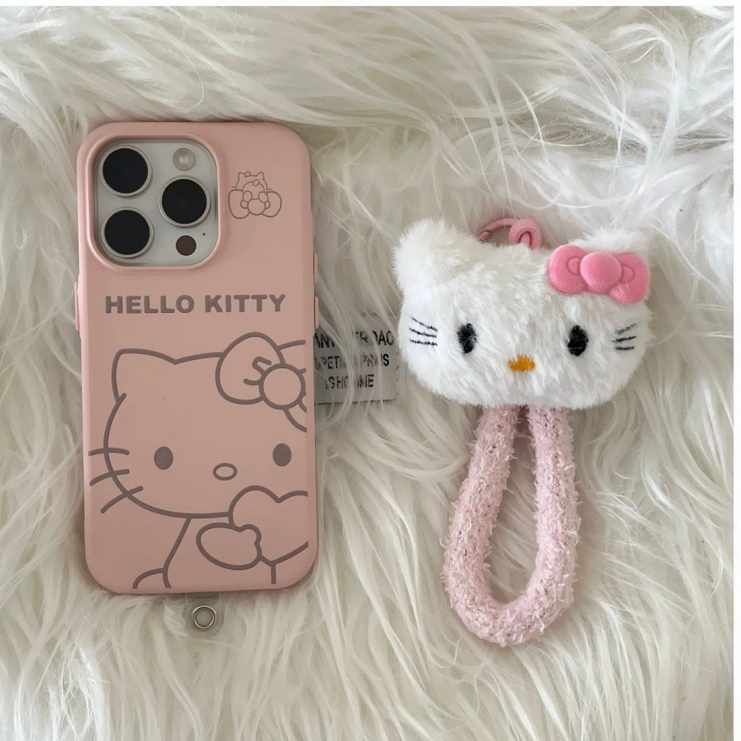 Ameigas Sweetheart Cat Liquid Silicone iPhone Case – Minimalist Heart & Kitty Design, Soft Shockproof Cover for Women