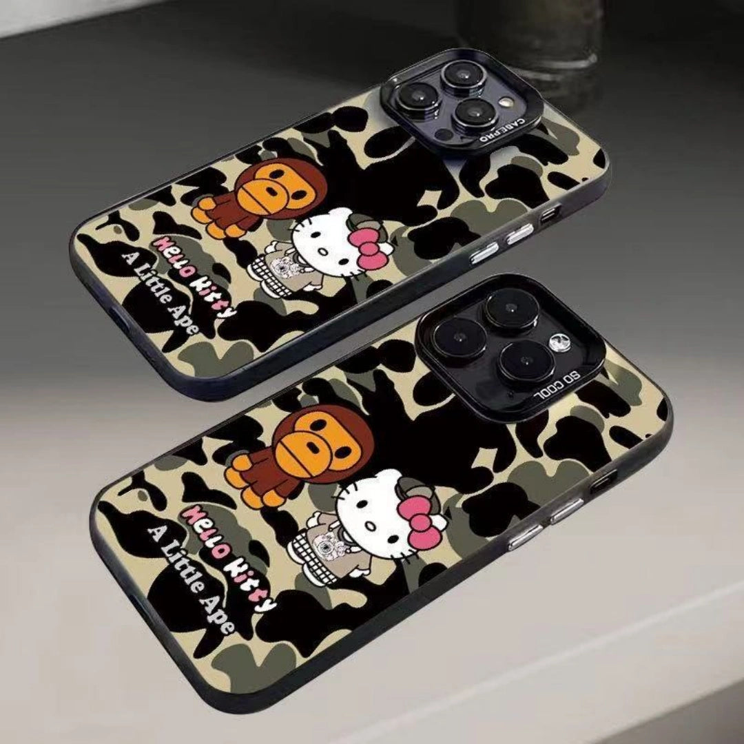 Ameigas Teddy Bear Electroplated iPhone Case for iPhone 17 Pro Max