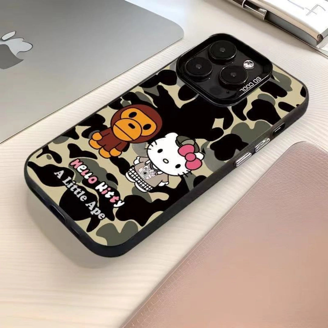 Ameigas Teddy Bear Electroplated iPhone Case for iPhone 17 Pro Max