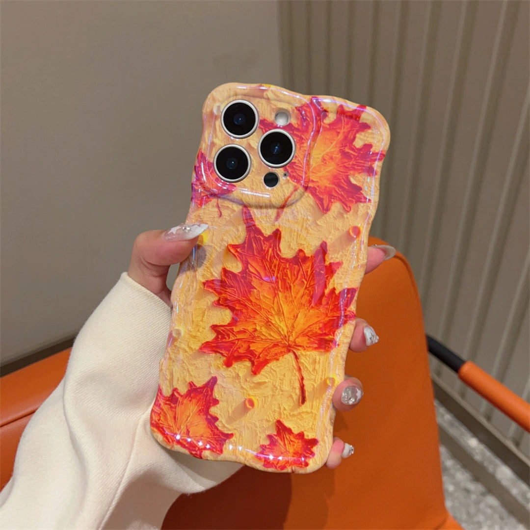 Ameigas Twisted Floral Blue Glow Soft Phone Case