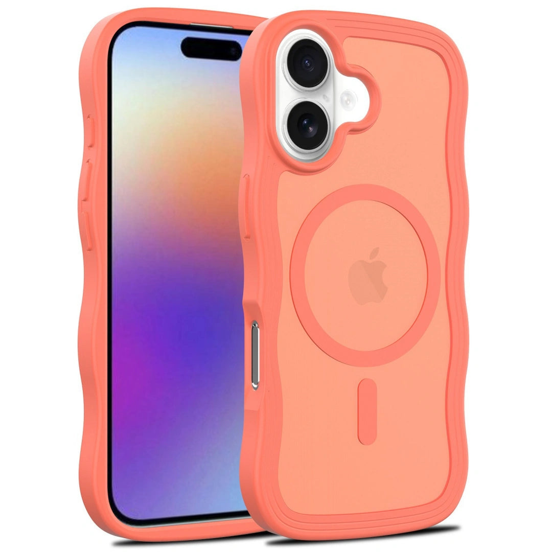 Ameigas Wave Texture Magnetic Case — Smooth Matte Protective Cover