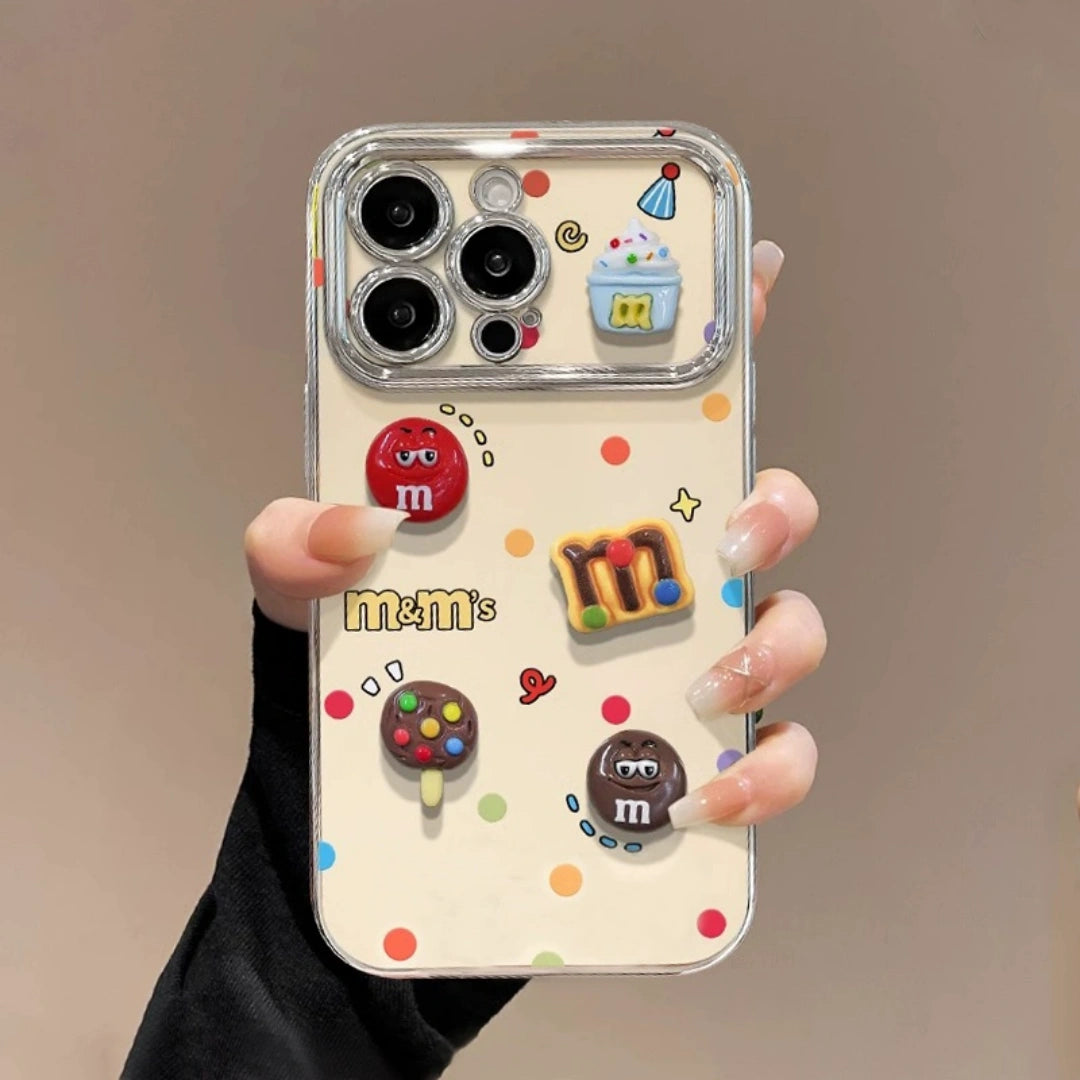 Ameigas iPhone 17 Pro Max Case – Shockproof Silicone with 3D Polka Dots, Hand Strap & Full Protection