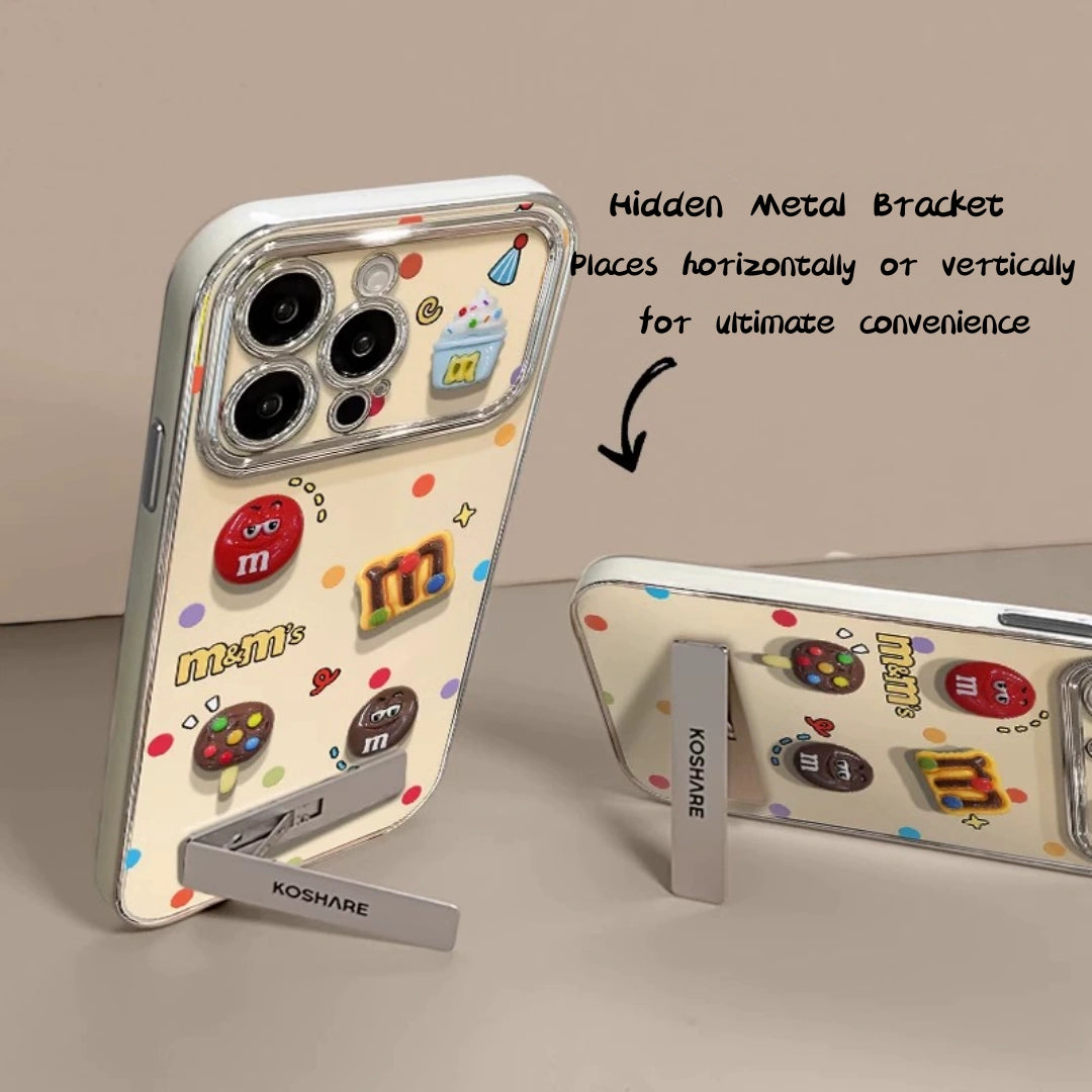 Ameigas iPhone 17 Pro Max Case – Shockproof Silicone with 3D Polka Dots, Hand Strap & Full Protection