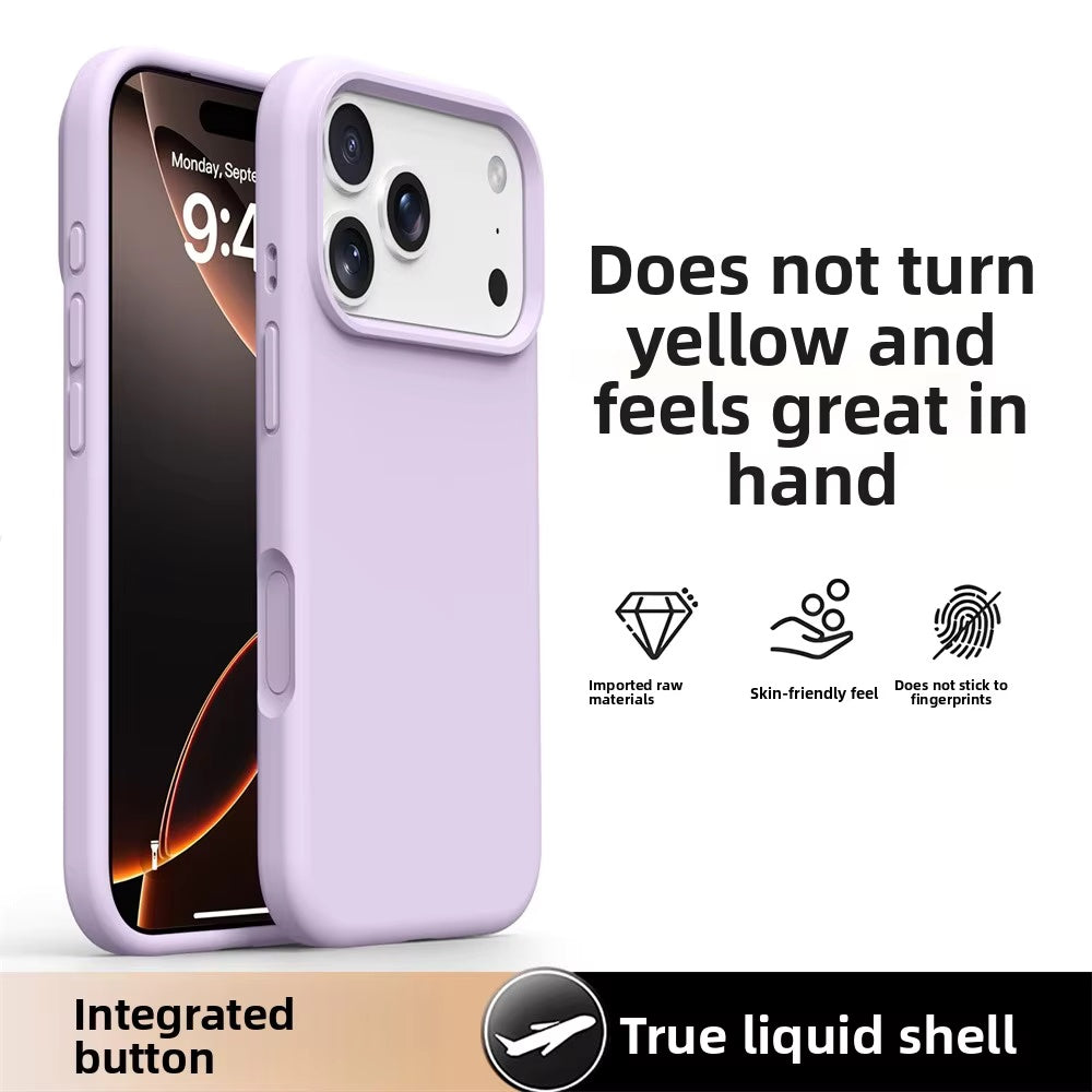 Ameigas Liquid Silicone iPhone 17/16 Pro Max Case – Solid Color, Slim, Shockproof, Full Protection