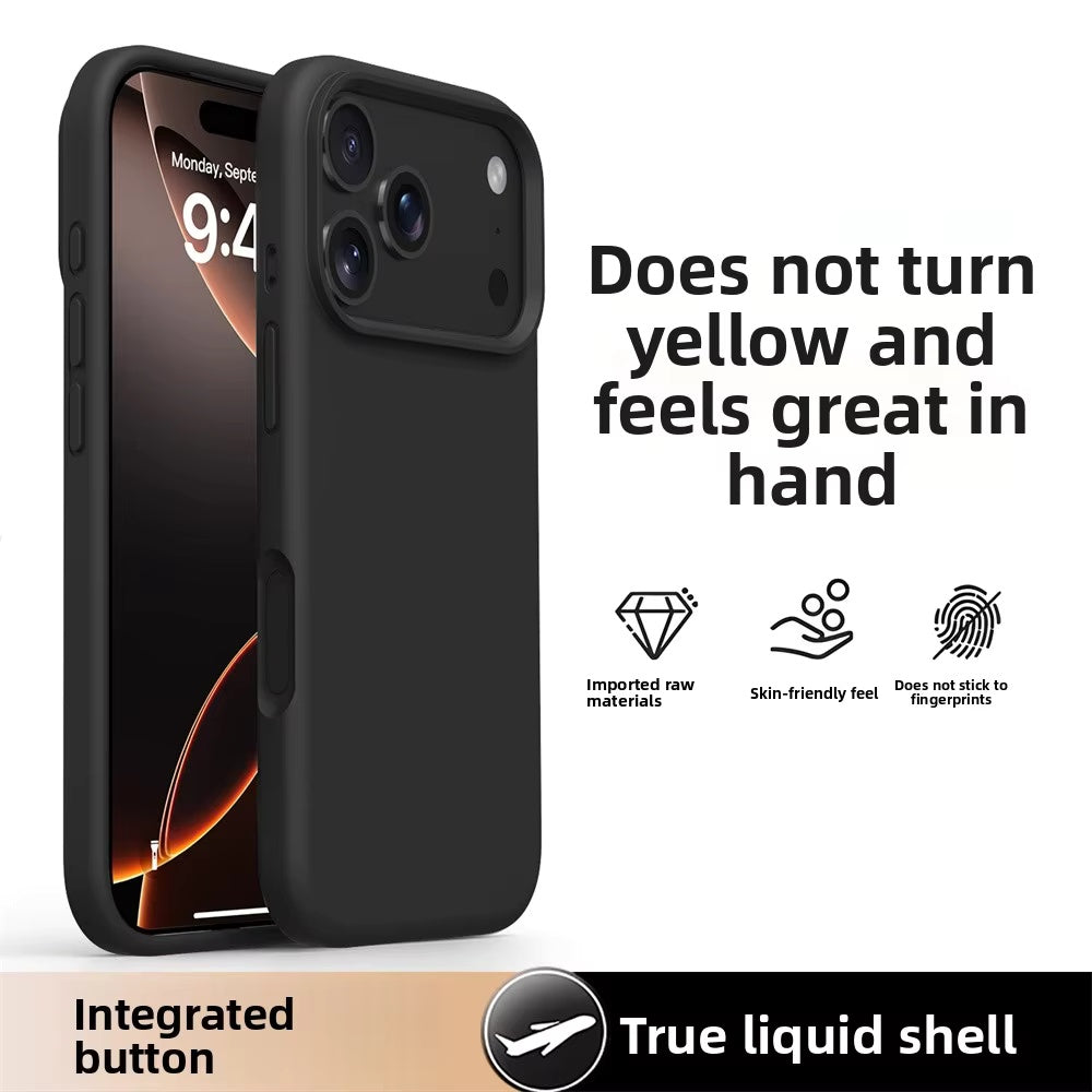 Ameigas Liquid Silicone iPhone 17/16 Pro Max Case – Solid Color, Slim, Shockproof, Full Protection