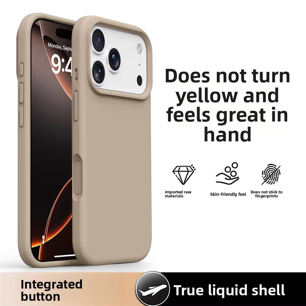 Ameigas Liquid Silicone iPhone 17/16 Pro Max Case – Solid Color, Slim, Shockproof, Full Protection