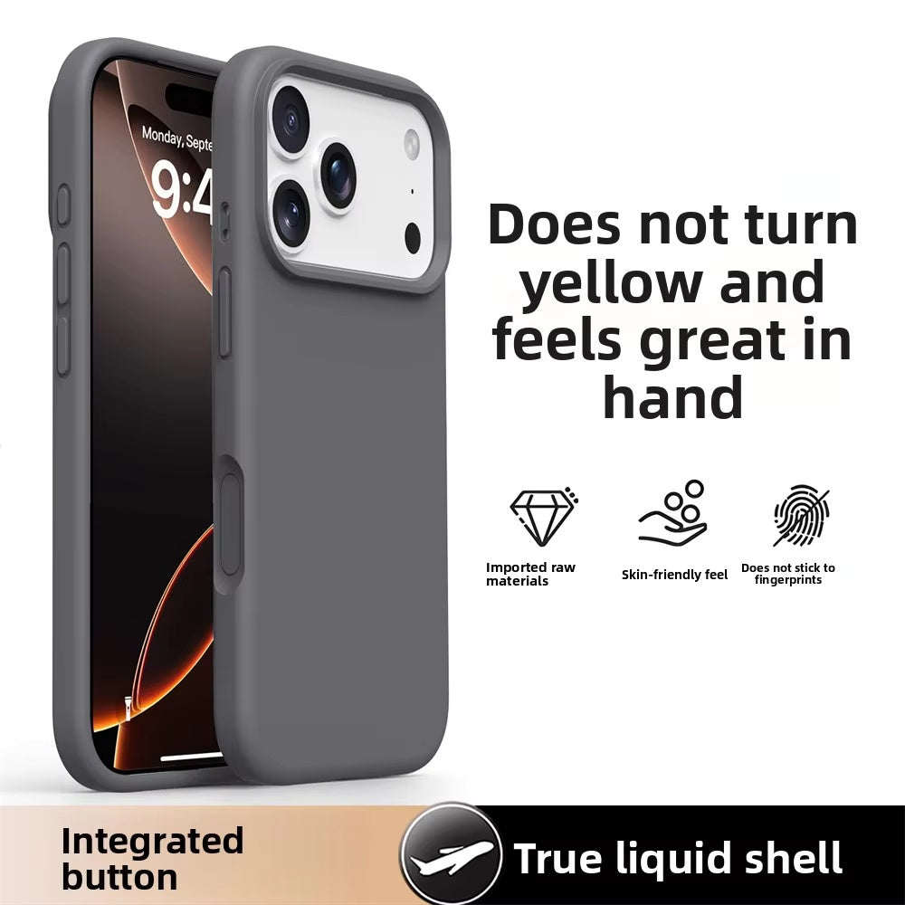 Ameigas Liquid Silicone iPhone 17/16 Pro Max Case – Solid Color, Slim, Shockproof, Full Protection