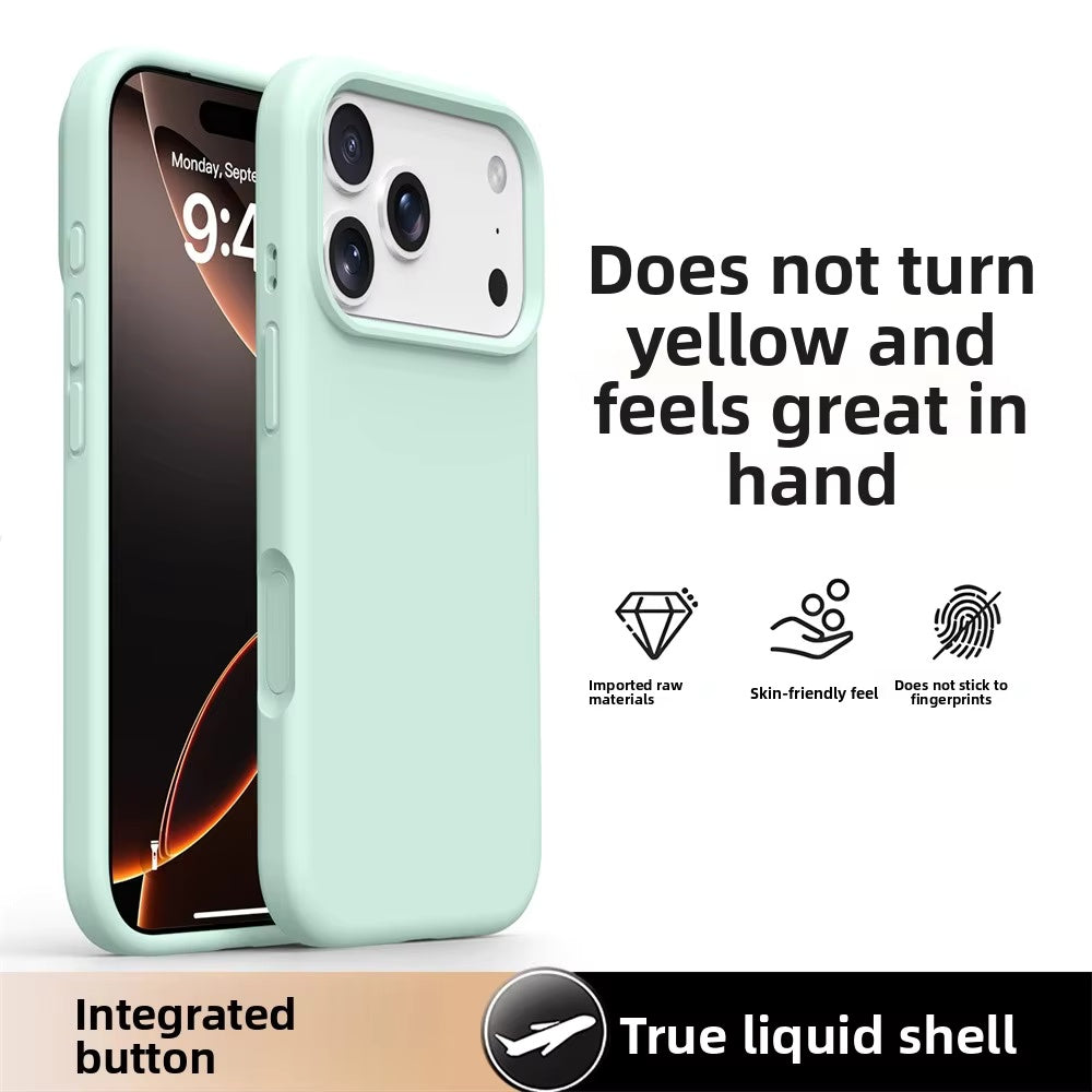 Ameigas Liquid Silicone iPhone 17/16 Pro Max Case – Solid Color, Slim, Shockproof, Full Protection