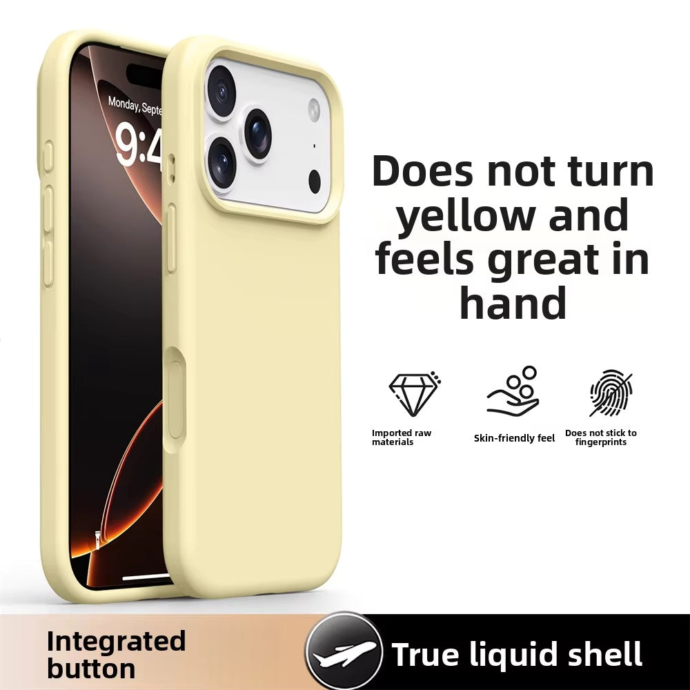 Ameigas Liquid Silicone iPhone 17/16 Pro Max Case – Solid Color, Slim, Shockproof, Full Protection