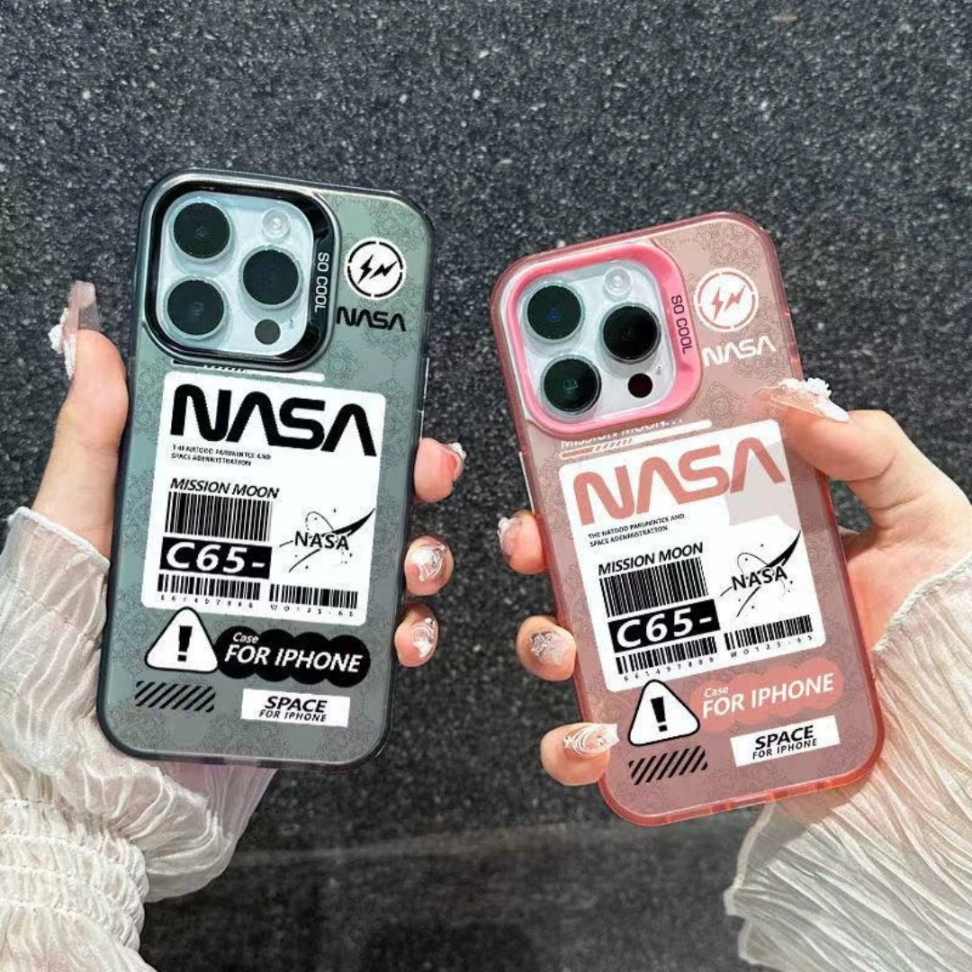 YourBrand Ameigas Mission Moon iPhone 17 Pro Max Case – Electroplated Laser Design, Shockproof Anti-Fingerprint Protective Cover for iPhone