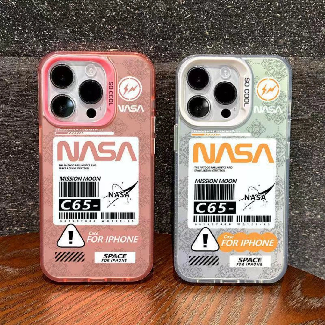 YourBrand Ameigas Mission Moon iPhone 17 Pro Max Case – Electroplated Laser Design, Shockproof Anti-Fingerprint Protective Cover for iPhone