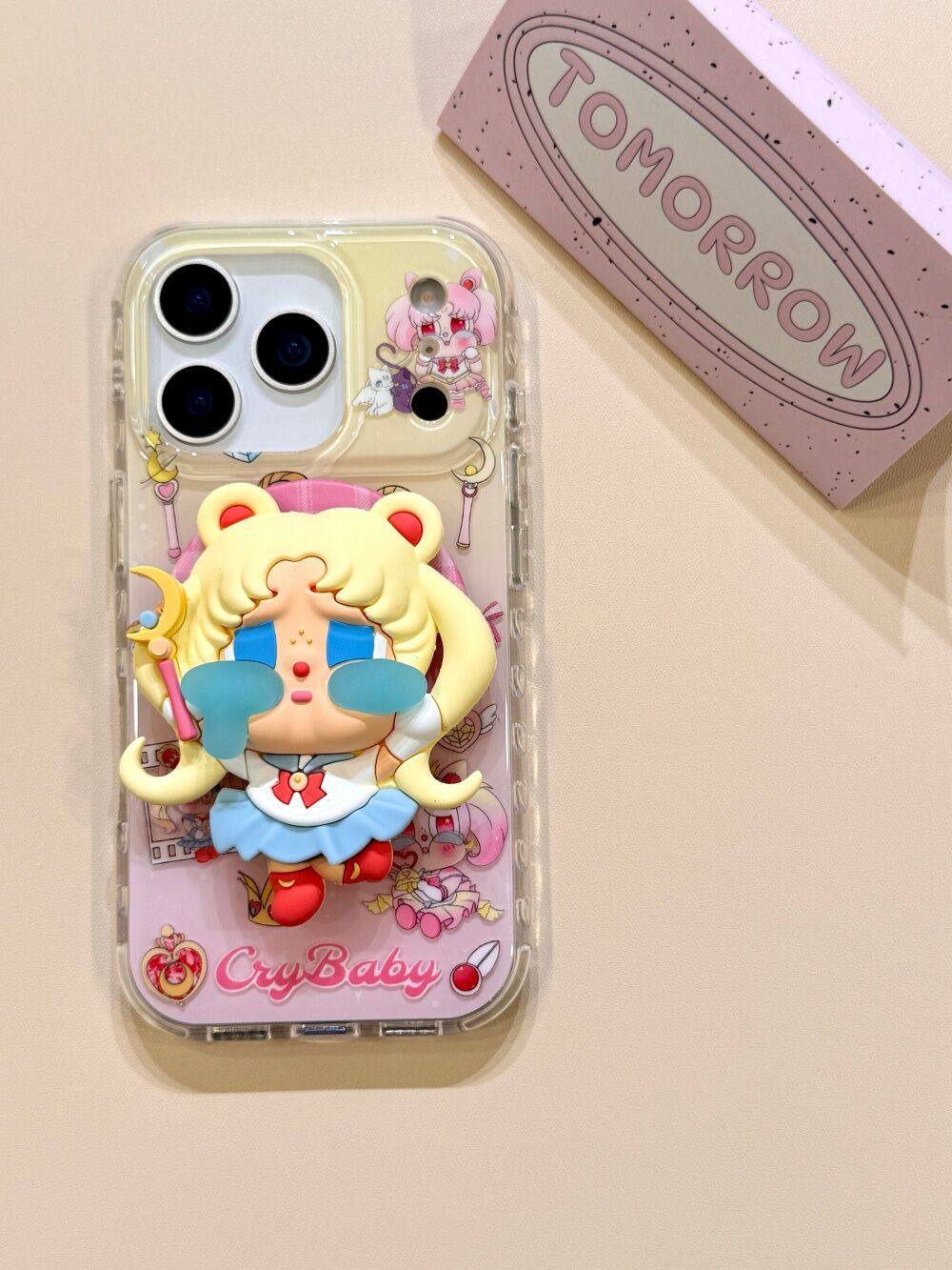 Ameigas Moon Lullaby Case - Sailor Moon & Weeping Child Art with Magnetic Stand