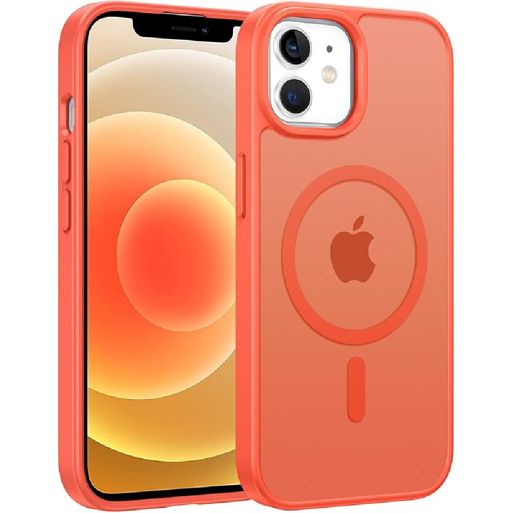 Ameigas Magnetic Translucent Matte Protective Phone Case with Camera Guard