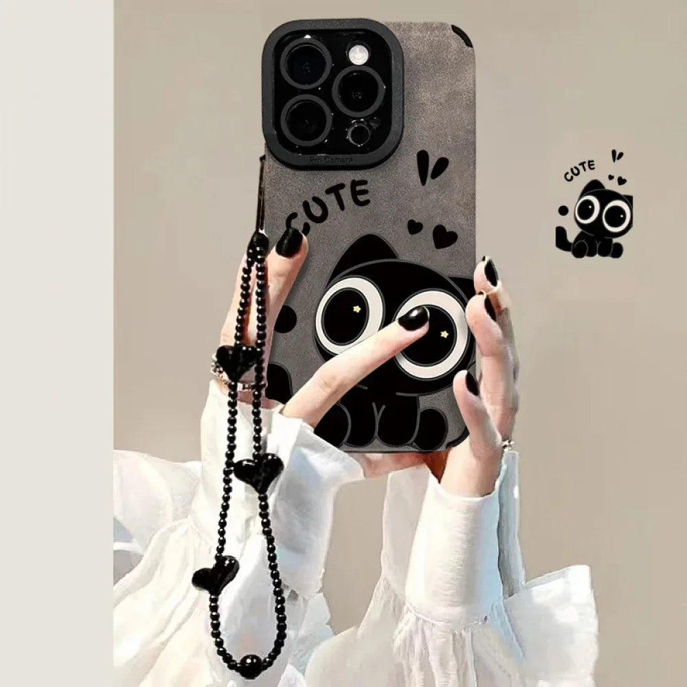 Ameigas Cute Cartoon Couple Phone Case for iPhone 17 Pro Max / 15 / 14 PM – Soft Shockproof Protective Cover - Ameigas