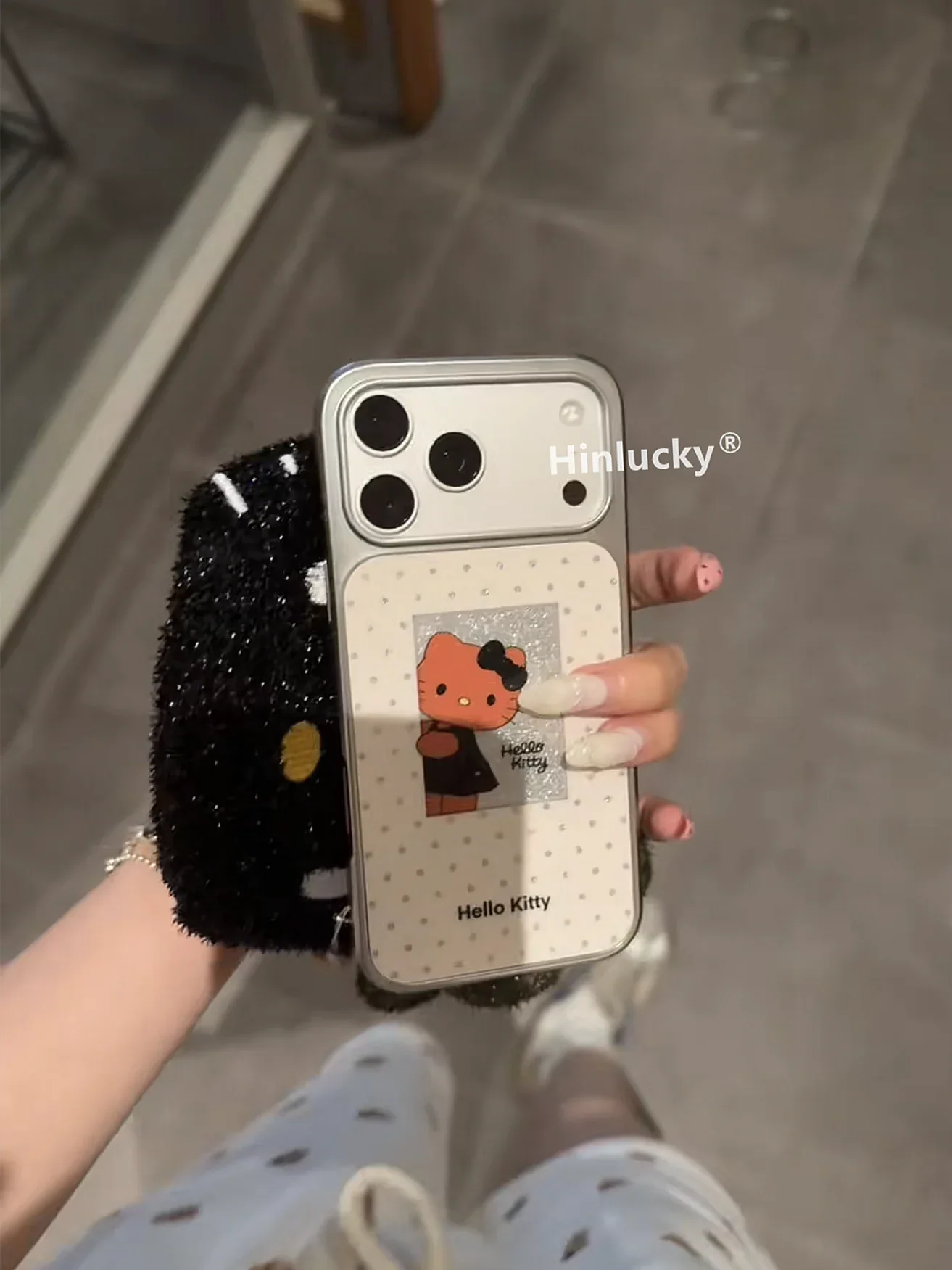 Ameigas Cute Polka Dot Cat Phone Case - Ameigas