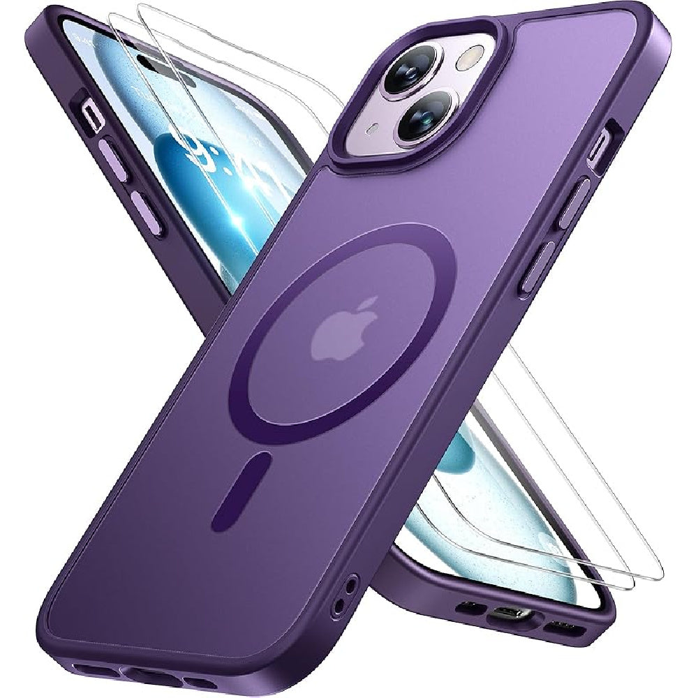 Ameigas Magnetic Translucent Matte Protective Phone Case