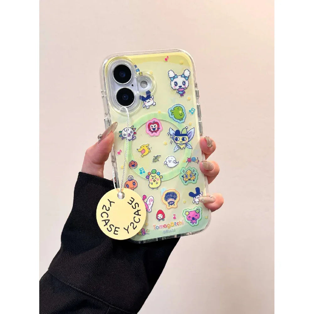 Ameigas Cute Tamagotchi Magnetic Stand Phone Case - Ameigas