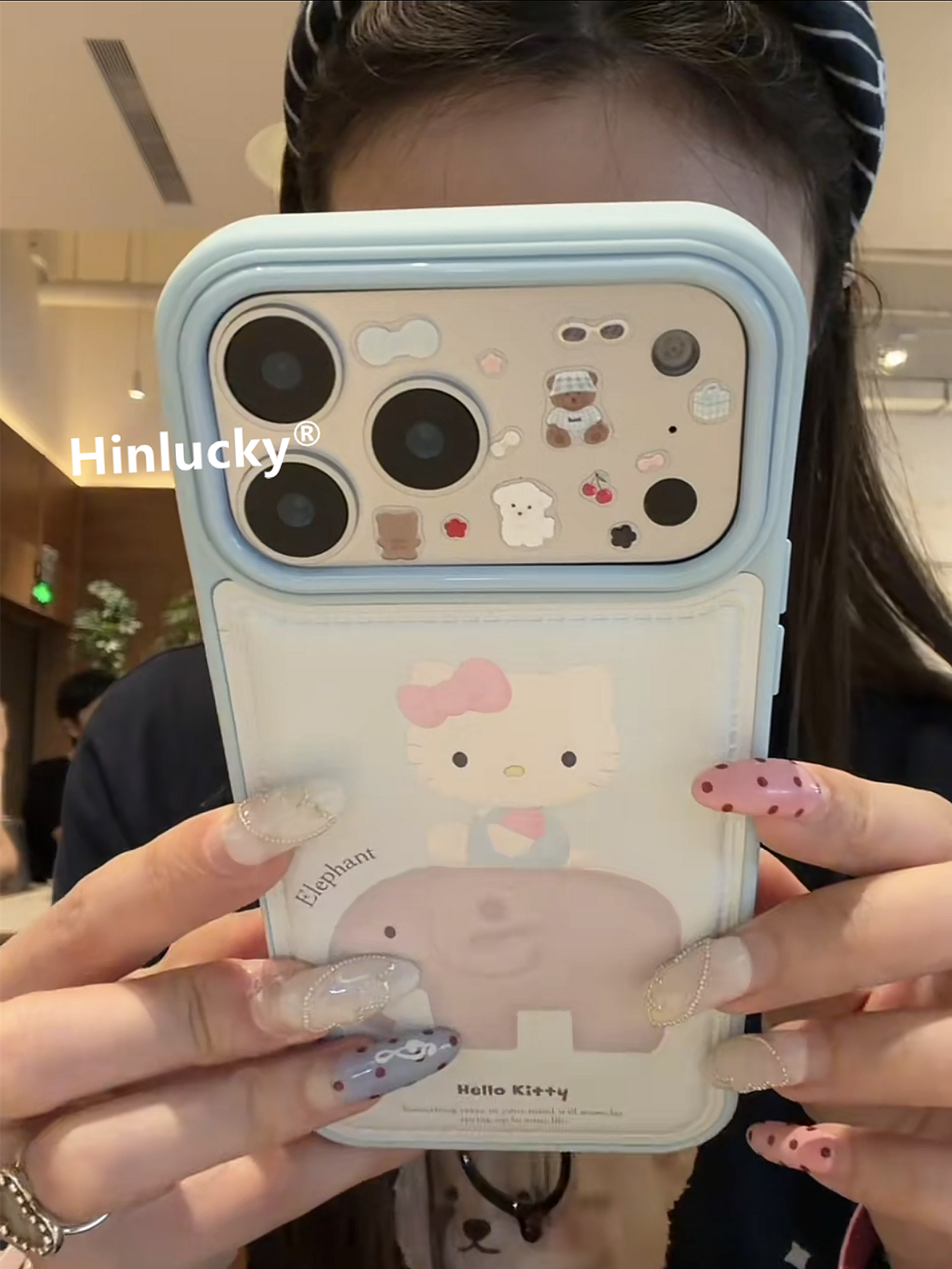 Ameigas Kitty & Ellie Adventure Case - Cat on Elephant Vegan Leather Cover for iPhone