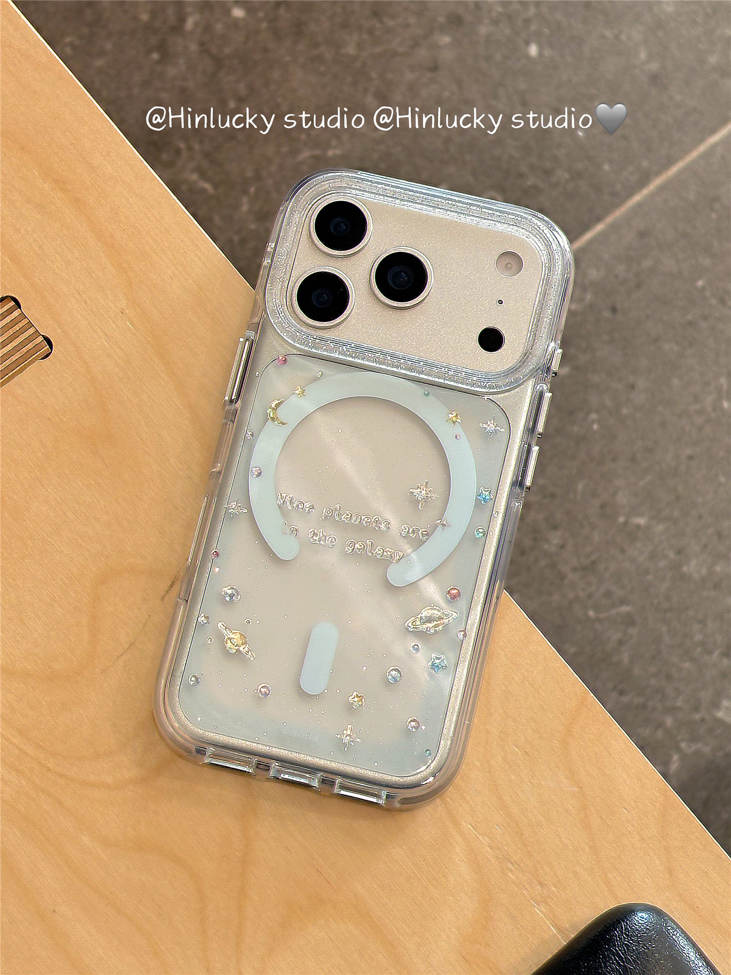 Ameigas Iridescent Star Planet Magnetic Stand Protective Case