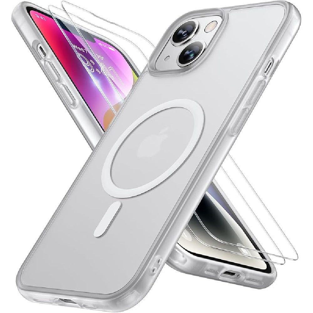 Ameigas Magnetic Translucent Matte Protective Phone Case