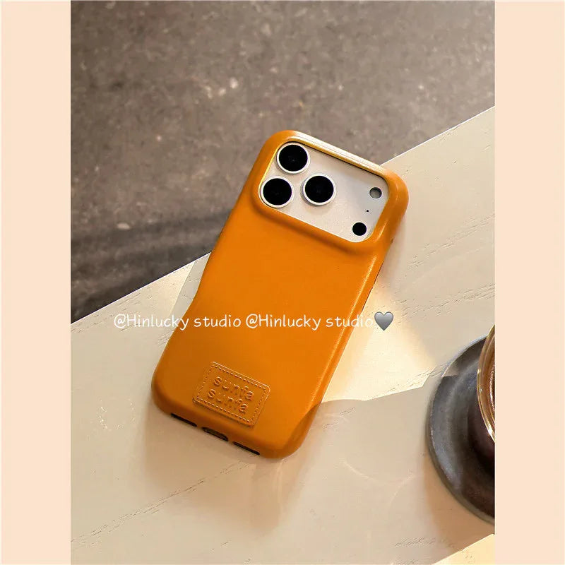 Ameigas Autumn Minimal Star Charm Leather Protective Case - Ameigas