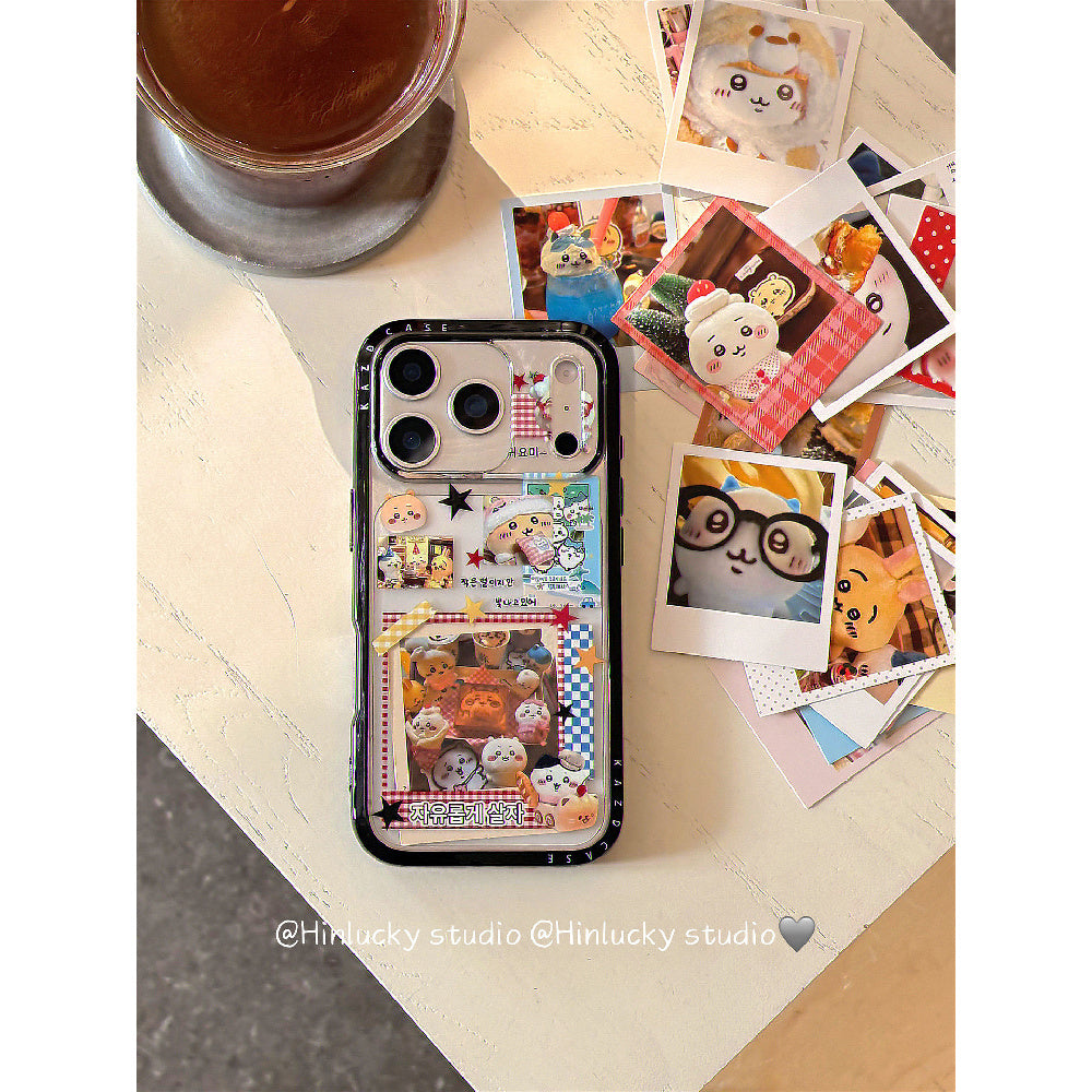 Ameigas Playful DIY Card Bear Full-Cover Protective Phone Case