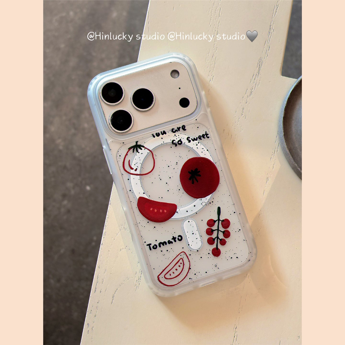 Ameigas Ink Tomato Magnetic Stand Phone Case