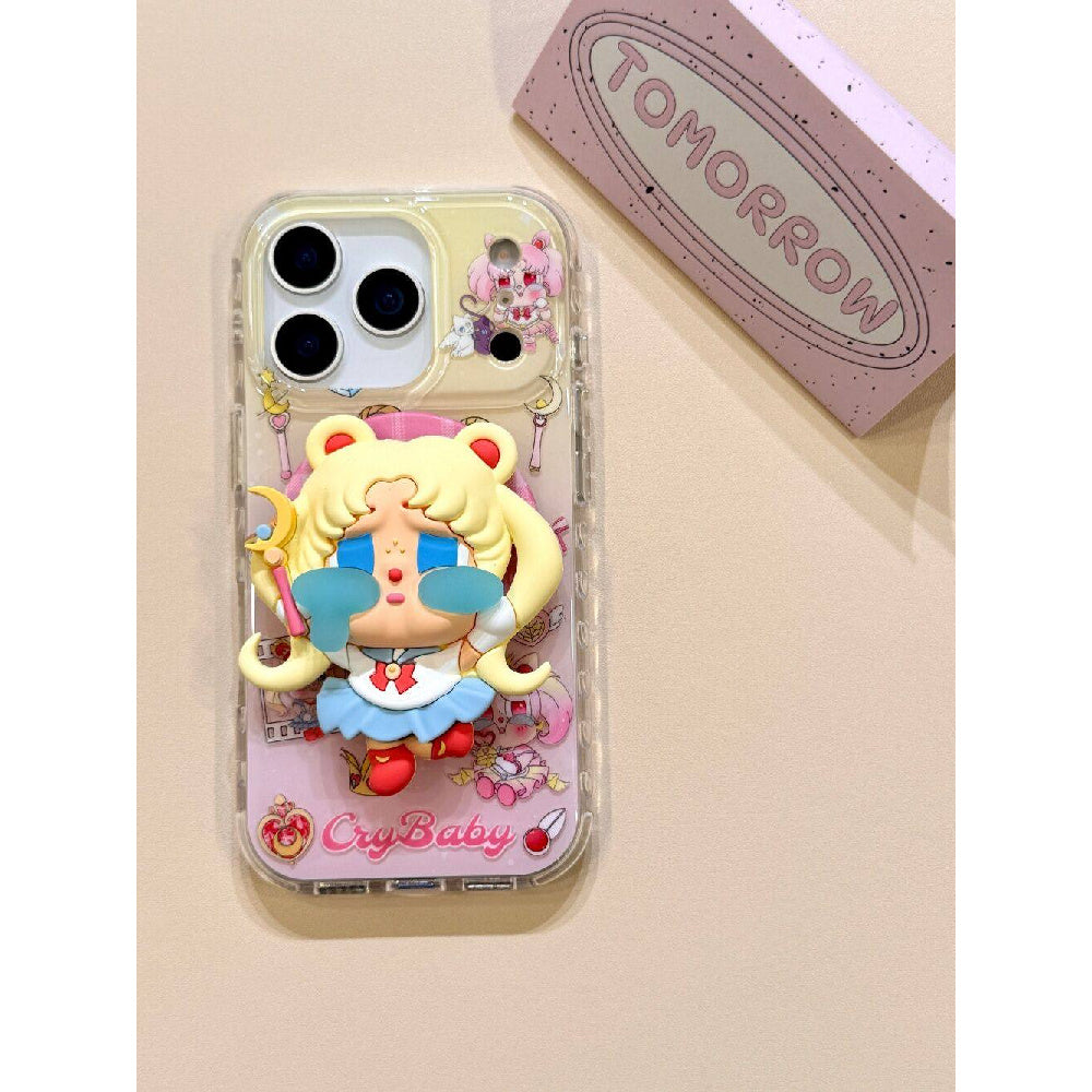 Ameigas Moon Lullaby Case - Sailor Moon & Weeping Child Art with Magnetic Stand