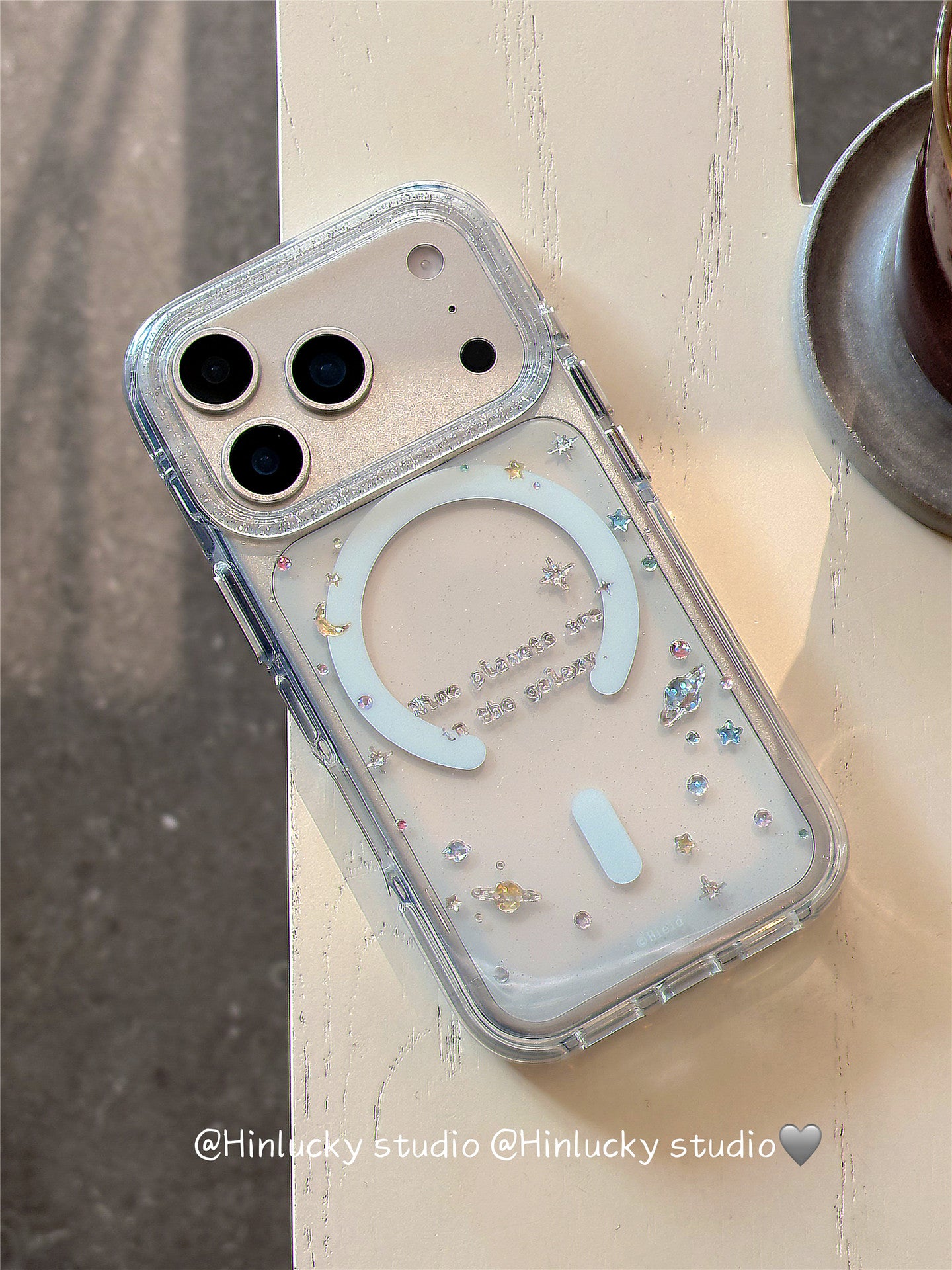 Ameigas Iridescent Star Planet Magnetic Stand Protective Case