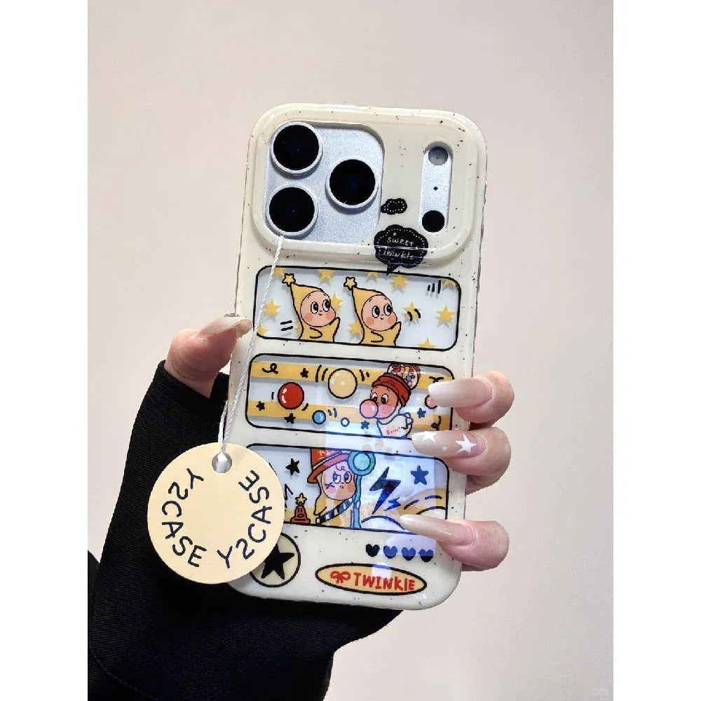 Ameigas Cute Hollow Star Character Chain Phone Case - Ameigas
