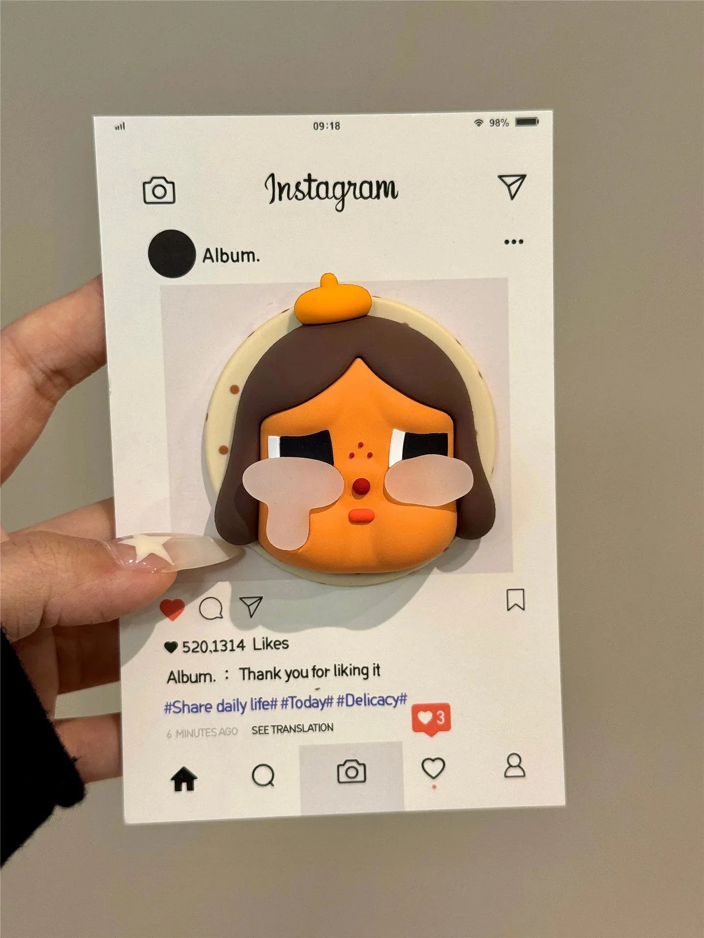 Ameigas 3D Tear-Drop Kid Case - Pop-Out Crying Baby with Magic Card Stand - Ameigas