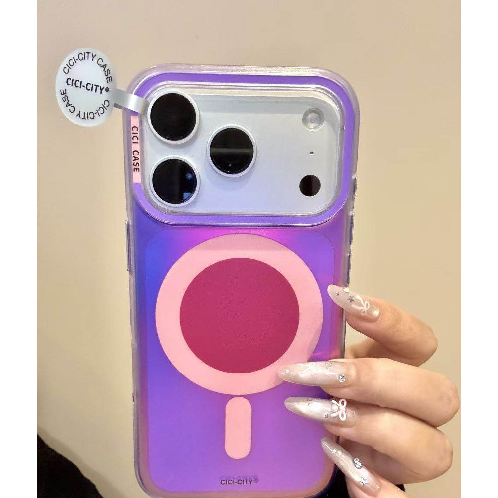 Ameigas Dopamine Aurora Case - Vivid Multicolor MagSafe Charging Cover