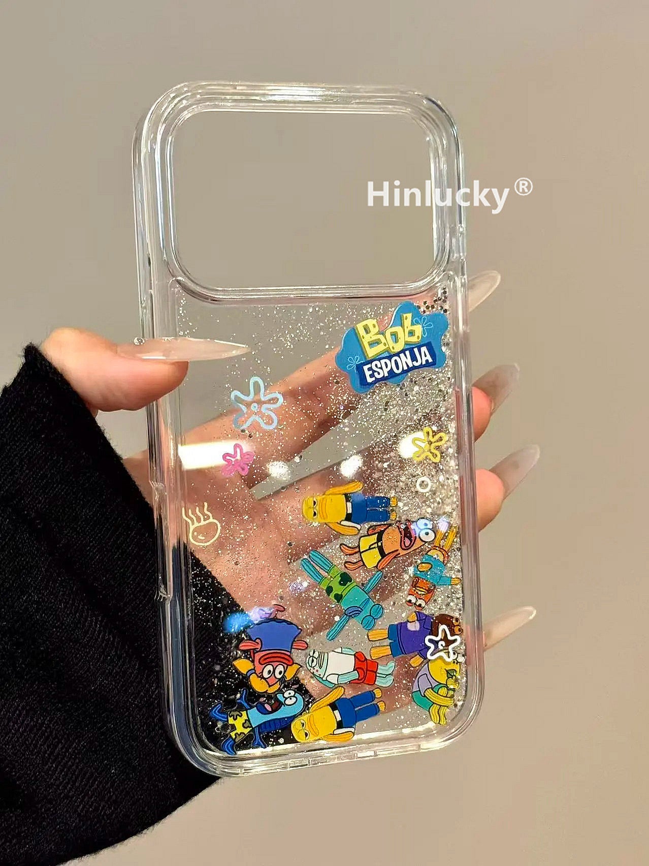 Ameigas Bikini Glitter Flow Case - Cartoon Character Liquid Sand Acrylic Cover