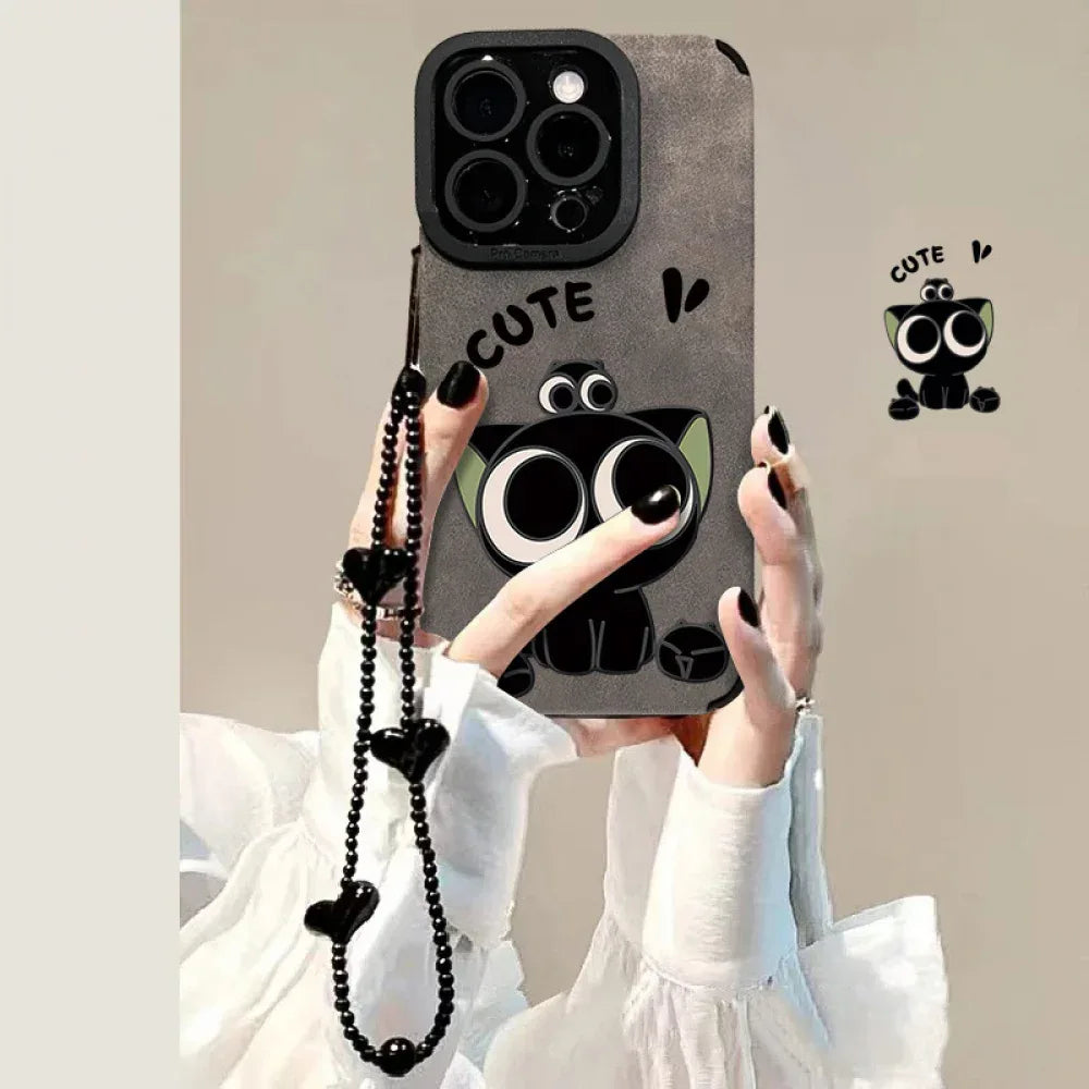 Ameigas Cute Cartoon Couple Phone Case for iPhone 17 Pro Max / 15 / 14 PM – Soft Shockproof Protective Cover - Ameigas