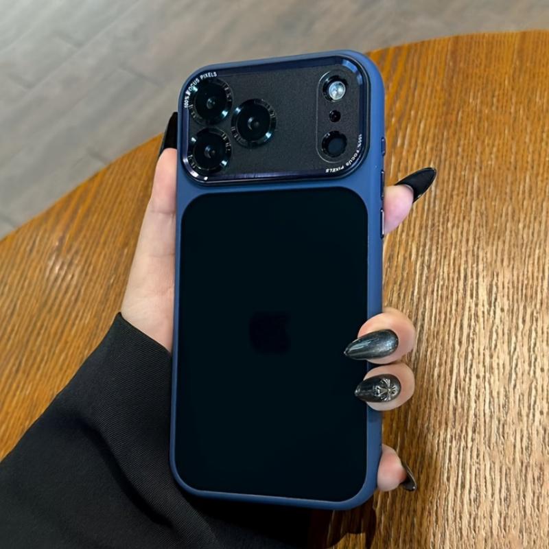 Ameigas Luxury Translucent Case with Metal Lens Frame