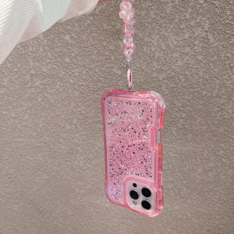 Ameigas Glitter MagSafe Bracelet Anti-Fall Phone Case