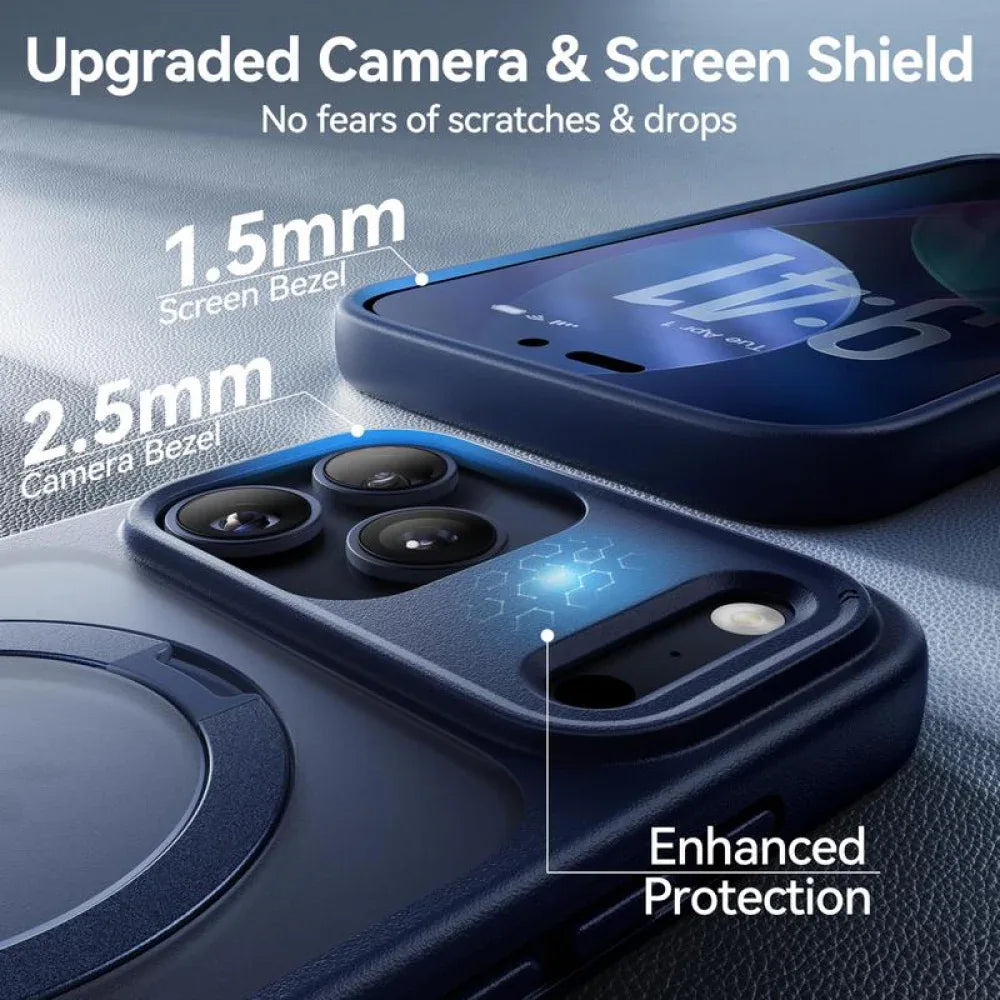 Ameigas Deep Blue Magnetic Stand Protective Phone Case - Ameigas