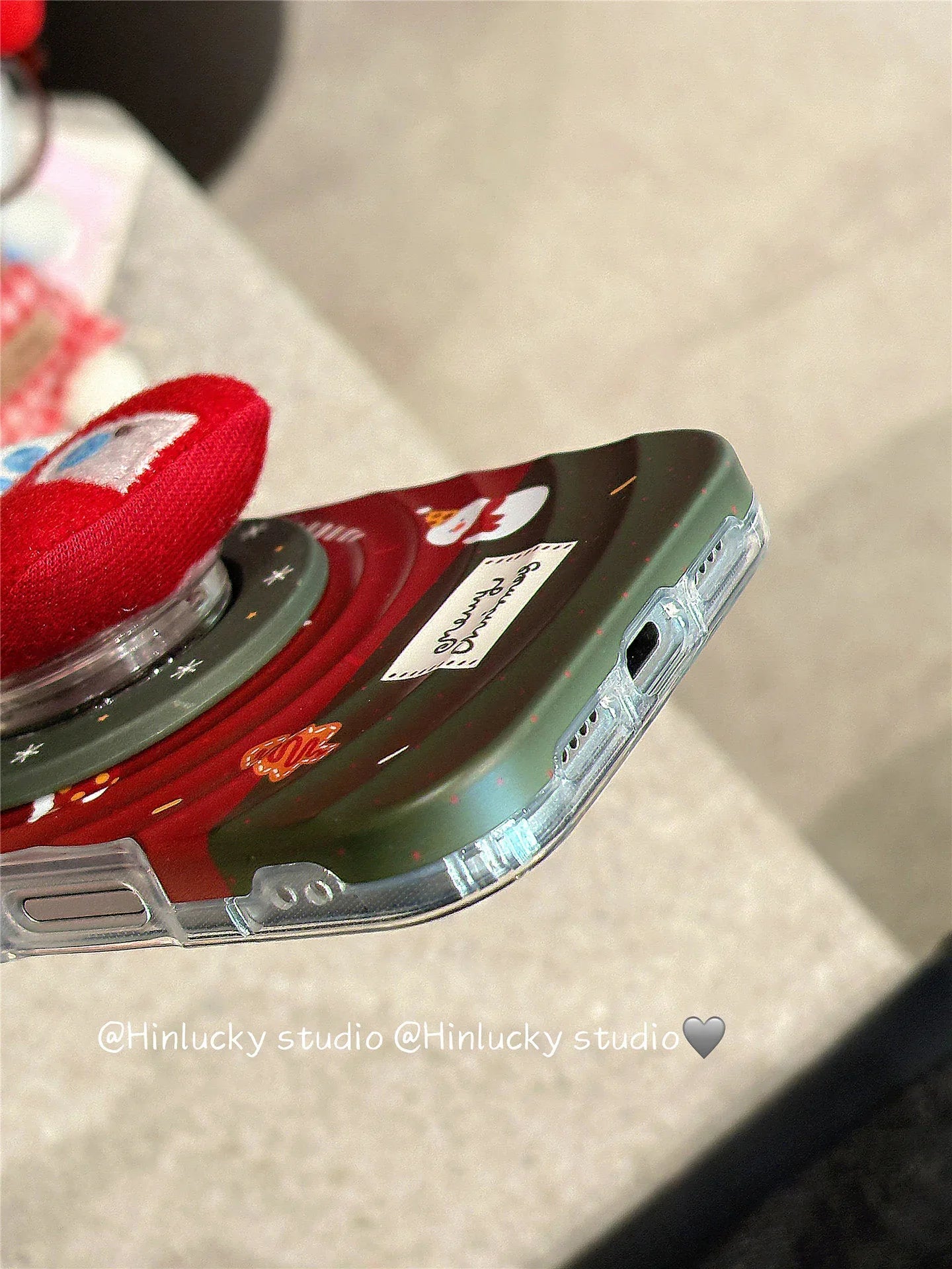 Ameigas Christmas Cat Sock Case | Festive Holiday MagSafe Stand Cover - Ameigas