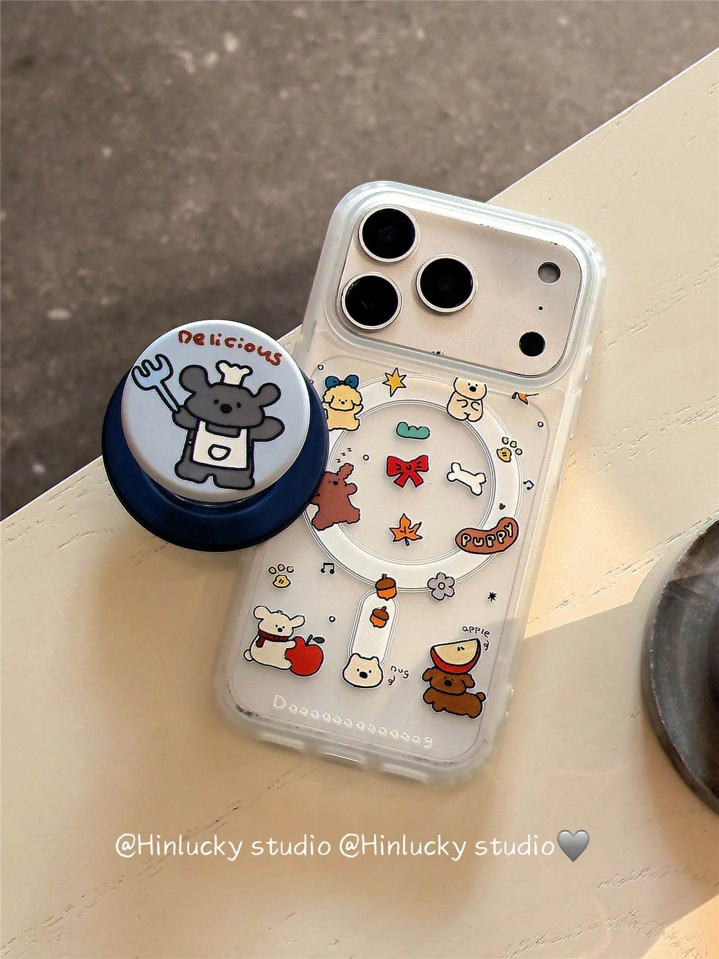 Ameigas Cute Puppy Magnetic Stand Phone Case - Ameigas