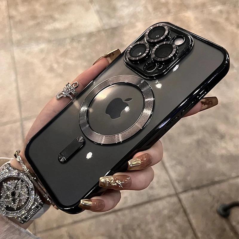 Ameigas Luxury Magnetic Glitter Transparent Protective Case
