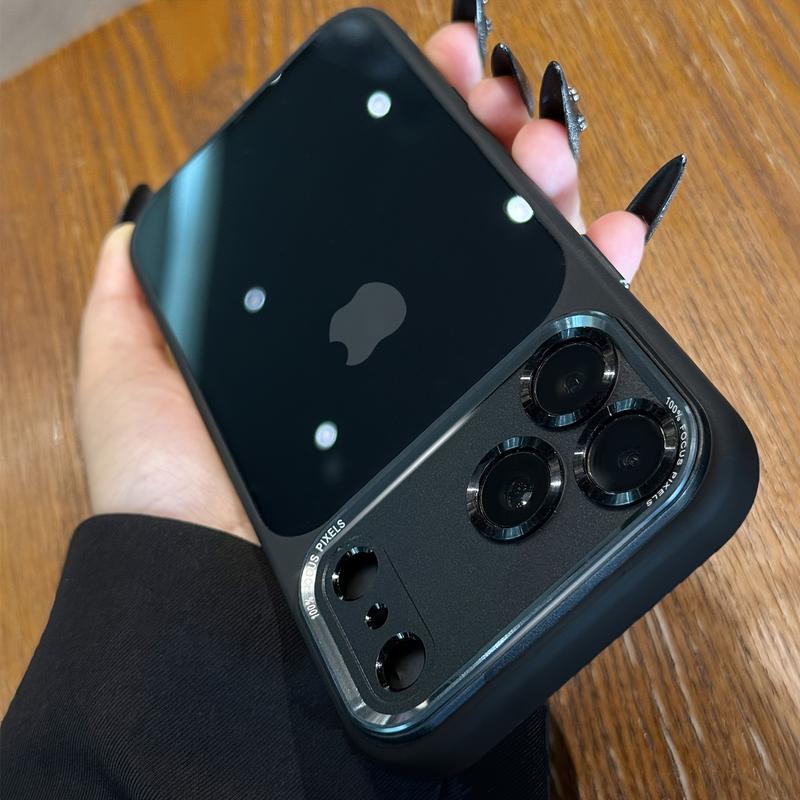 Ameigas Luxury Translucent Case with Metal Lens Frame