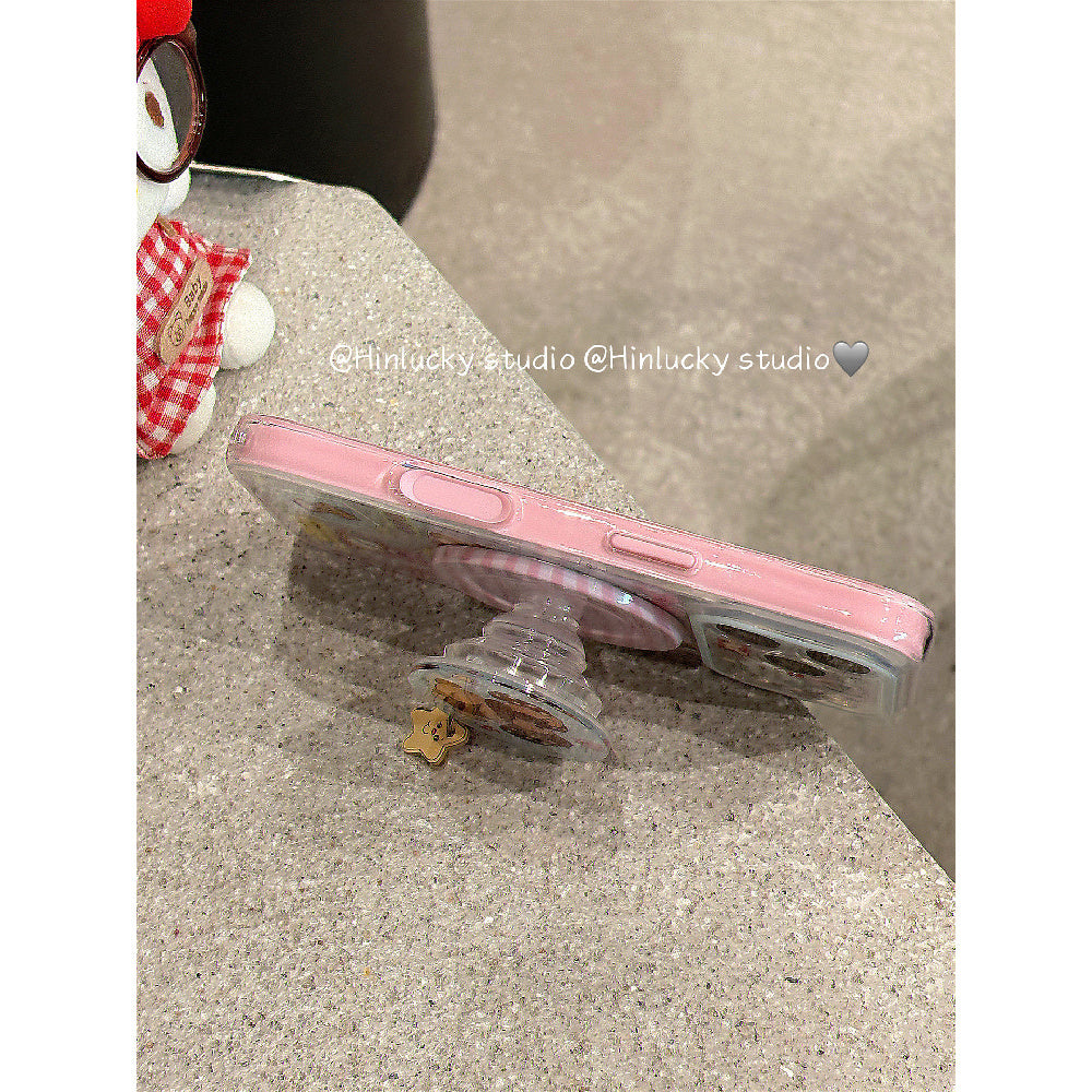 Ameigas Playful Pup Deco Case - Mix & Match Puppy Stickers with MagSafe Stand