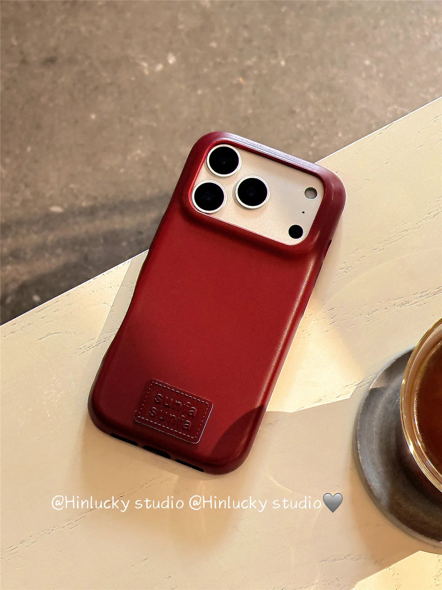 Ameigas Autumn Minimal Star Charm Leather Protective Case - Ameigas